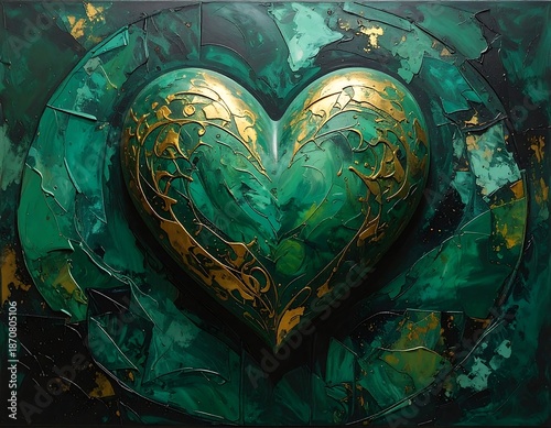Emerald Heart - A Symbol of Love and Healing Energy.