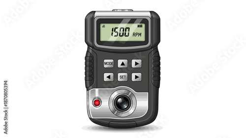 Traditional wooden weaving shuttle with blue thread bobbin for textile crafts.