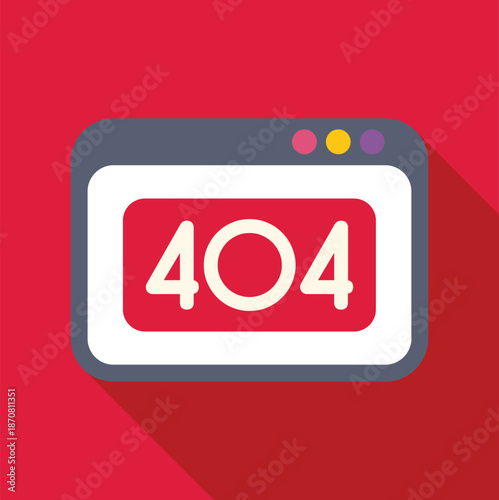 Browser window displaying a red 404 page not found error message