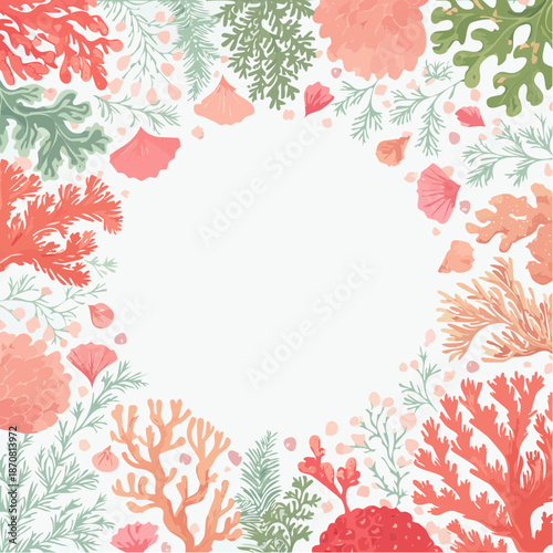 Vintage coral frame