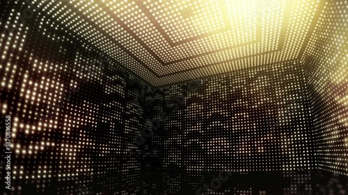 Light Stage Spinning to Music Beat Loop