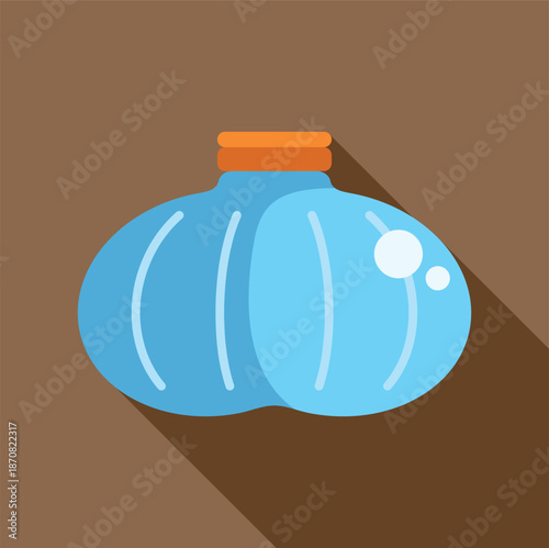 Blue ice pack offering cold therapy for medical first aid and recovery