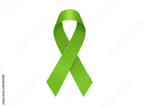 Wallpaper Mural Lime green awareness ribbon Torontodigital.ca