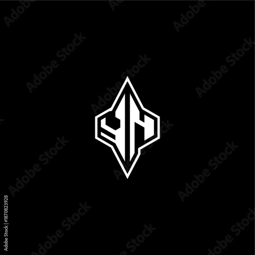 Free Download YN letter initial logo esport concept techno racing style design modern monogram gaming - GFXLoad
