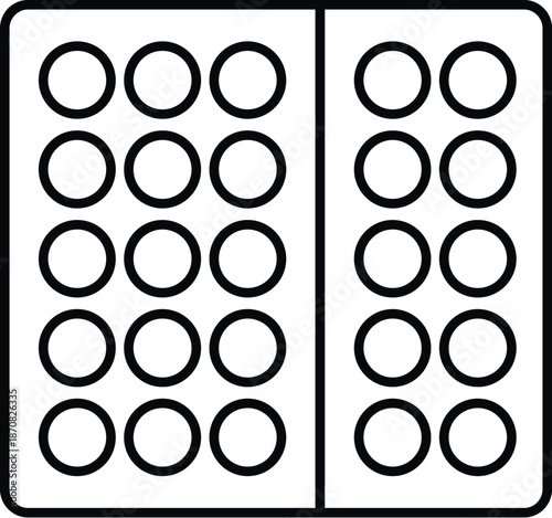 Empty watercolor paint wells for art and creative projects