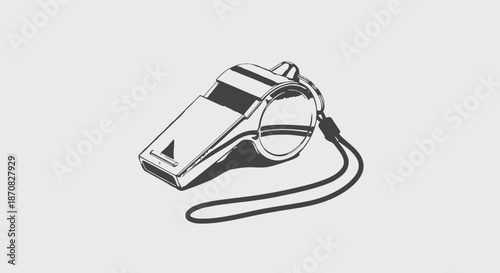 whistle isolated on white