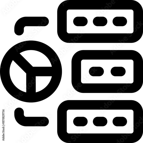 infographic line icon. Clean and minimalist vector icon for websites, mobile apps, presentations, and logos. Fully scalable and customizable for any project.