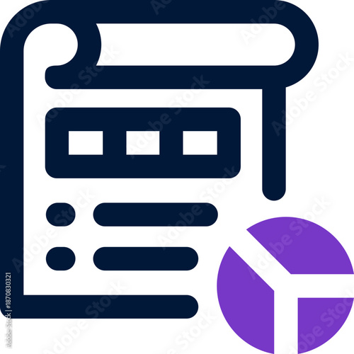 document duotone icon. Sleek and modern vector icon for websites, mobile apps, marketing materials, and corporate design. Fully scalable and ready to use.