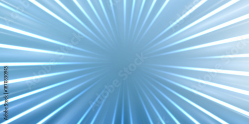 Explosive light rays burst from center with electric blue speed trails. Abstract neon motion lines create dynamic comic book action effect 