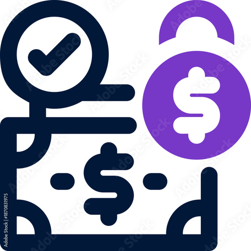 secure duotone icon. Sleek and modern vector icon for websites, mobile apps, marketing materials, and corporate design. Fully scalable and ready to use.