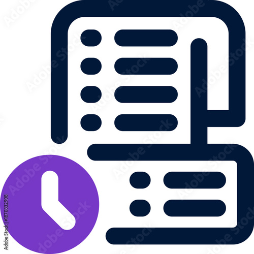 waiting list duotone icon. Sleek and modern vector icon for websites, mobile apps, marketing materials, and corporate design. Fully scalable and ready to use.