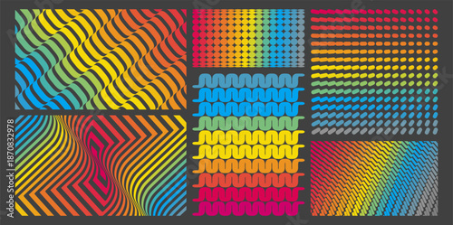 Wavy curved ribbons. Abstract striped background. Cover design template. 3D illustration for brochure, poster, presentation, flyer or banner.м