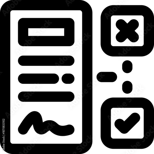 correction line icon. Clean and minimalist vector icon for websites, mobile apps, presentations, and logos. Fully scalable and customizable for any project.