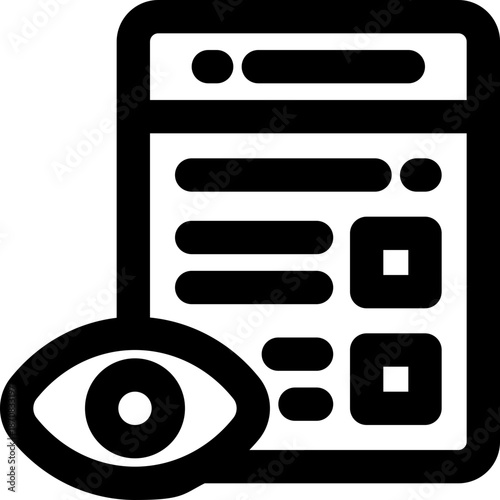 audit line icon. Clean and minimalist vector icon for websites, mobile apps, presentations, and logos. Fully scalable and customizable for any project.