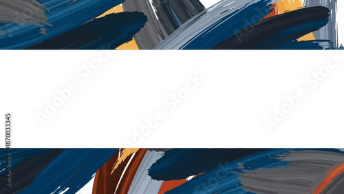 Abstract expressive brushstrokes with vibrant colors and dynamic textures for modern art design