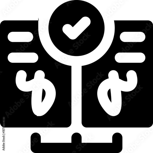 correction glyph icon. Strong and solid vector icon for websites, mobile interfaces, presentations, and visual branding. High quality and easy to edit.