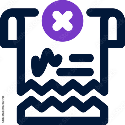 end of contract duotone icon. Sleek and modern vector icon for websites, mobile apps, marketing materials, and corporate design. Fully scalable and ready to use.