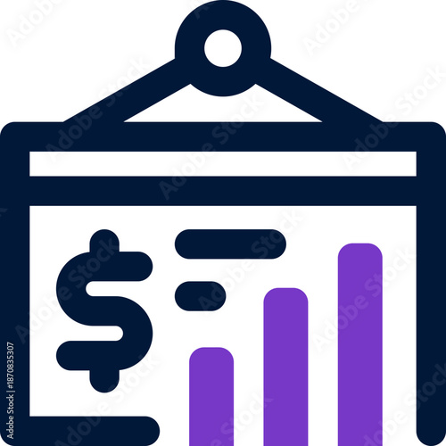 presentation duotone icon. Sleek and modern vector icon for websites, mobile apps, marketing materials, and corporate design. Fully scalable and ready to use.