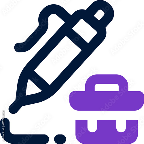 writing duotone icon. Sleek and modern vector icon for websites, mobile apps, marketing materials, and corporate design. Fully scalable and ready to use.