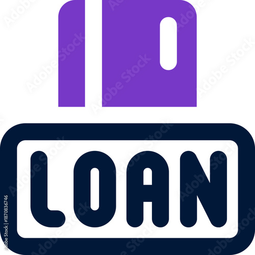 loan duotone icon. Sleek and modern vector icon for websites, mobile apps, marketing materials, and corporate design. Fully scalable and ready to use.