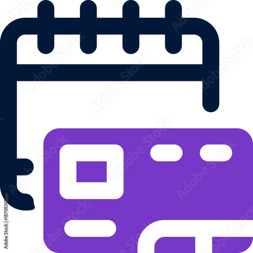 calendar duotone icon. Sleek and modern vector icon for websites, mobile apps, marketing materials, and corporate design. Fully scalable and ready to use.