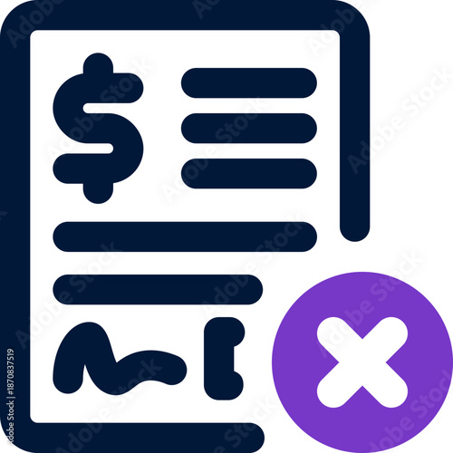 denied duotone icon. Sleek and modern vector icon for websites, mobile apps, marketing materials, and corporate design. Fully scalable and ready to use.