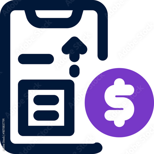 top up duotone icon. Sleek and modern vector icon for websites, mobile apps, marketing materials, and corporate design. Fully scalable and ready to use.