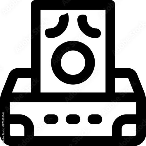 donation line icon. Clean and minimalist vector icon for websites, mobile apps, presentations, and logos. Fully scalable and customizable for any project.