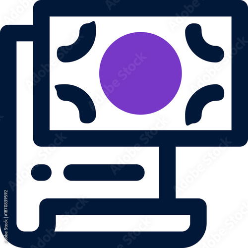 contract duotone icon. Sleek and modern vector icon for websites, mobile apps, marketing materials, and corporate design. Fully scalable and ready to use.