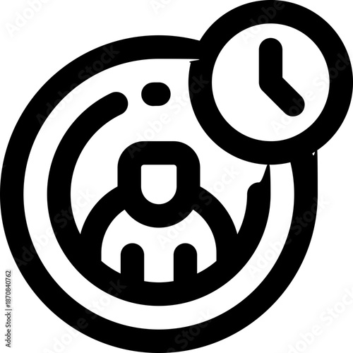 progress line icon. Clean and minimalist vector icon for websites, mobile apps, presentations, and logos. Fully scalable and customizable for any project.