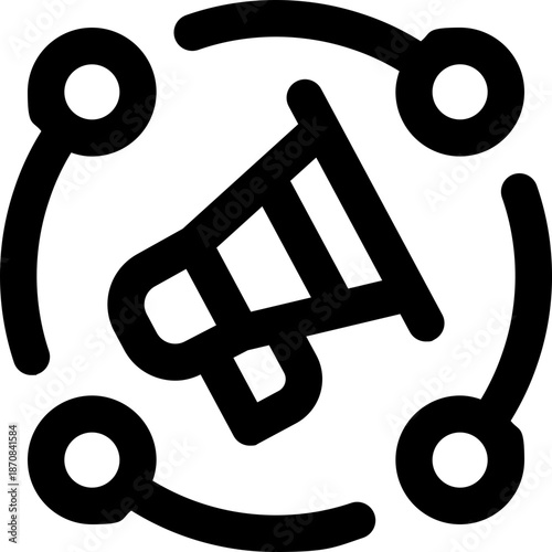 automation line icon. Clean and minimalist vector icon for websites, mobile apps, presentations, and logos. Fully scalable and customizable for any project.