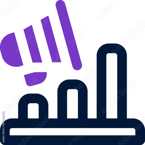 chart duotone icon. Sleek and modern vector icon for websites, mobile apps, marketing materials, and corporate design. Fully scalable and ready to use.