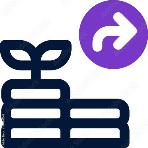 share duotone icon. Sleek and modern vector icon for websites, mobile apps, marketing materials, and corporate design. Fully scalable and ready to use.