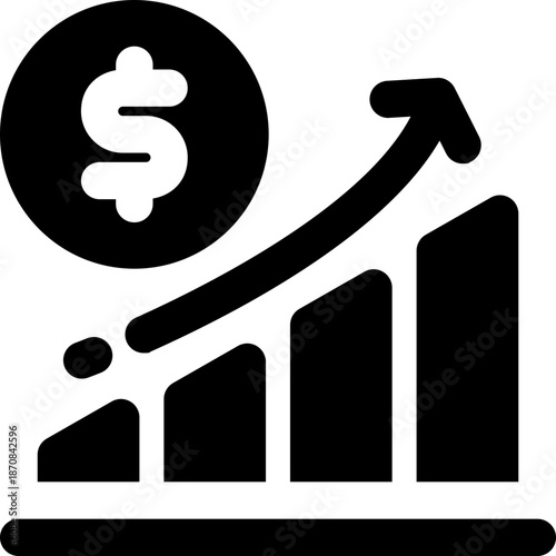 bankruptcy glyph icon. Strong and solid vector icon for websites, mobile interfaces, presentations, and visual branding. High quality and easy to edit.