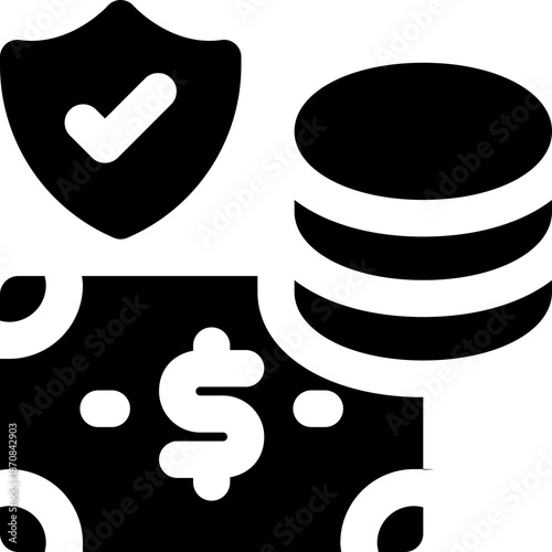 protect glyph icon. Strong and solid vector icon for websites, mobile interfaces, presentations, and visual branding. High quality and easy to edit.