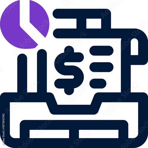 report duotone icon. Sleek and modern vector icon for websites, mobile apps, marketing materials, and corporate design. Fully scalable and ready to use.