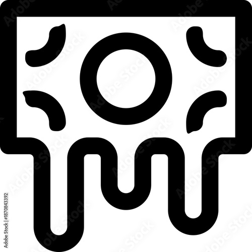 crisis line icon. Clean and minimalist vector icon for websites, mobile apps, presentations, and logos. Fully scalable and customizable for any project.