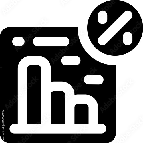 tax glyph icon. Strong and solid vector icon for websites, mobile interfaces, presentations, and visual branding. High quality and easy to edit.