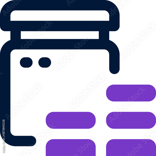 income duotone icon. Sleek and modern vector icon for websites, mobile apps, marketing materials, and corporate design. Fully scalable and ready to use.