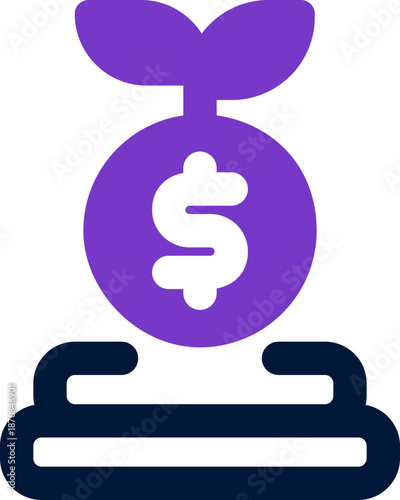 investment duotone icon. Sleek and modern vector icon for websites, mobile apps, marketing materials, and corporate design. Fully scalable and ready to use.