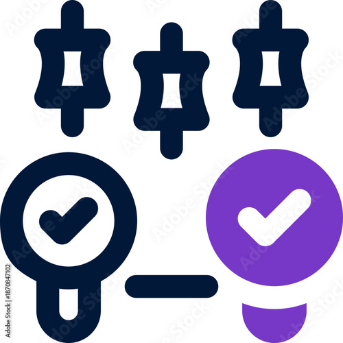 research duotone icon. Sleek and modern vector icon for websites, mobile apps, marketing materials, and corporate design. Fully scalable and ready to use.