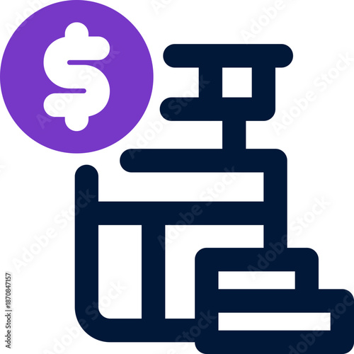 save money duotone icon. Sleek and modern vector icon for websites, mobile apps, marketing materials, and corporate design. Fully scalable and ready to use.