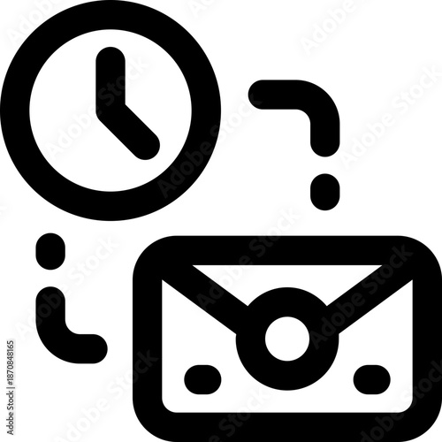 time line icon. Clean and minimalist vector icon for websites, mobile apps, presentations, and logos. Fully scalable and customizable for any project.