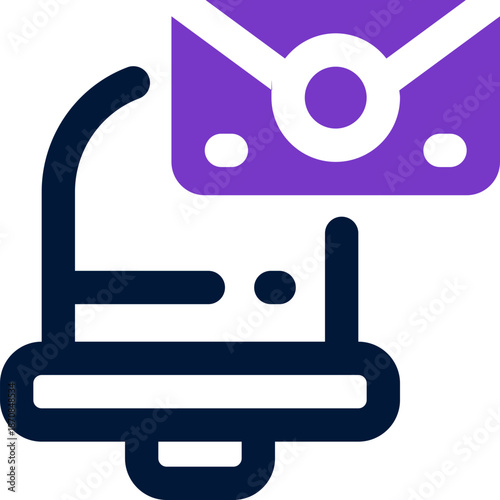 notification duotone icon. Sleek and modern vector icon for websites, mobile apps, marketing materials, and corporate design. Fully scalable and ready to use.