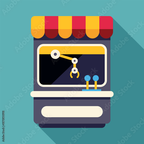 Claw machine representing entertainment, skill, and gambling in an arcade game