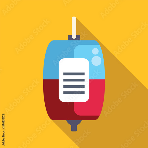 Blood bag providing necessary medical transfusion for hospital patients
