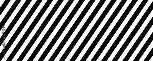 Slash line. Border with diagonal lines. Geometric print for caution tape or barrier. Angle of tilt parallel stripes. Black pattern isolated on white background