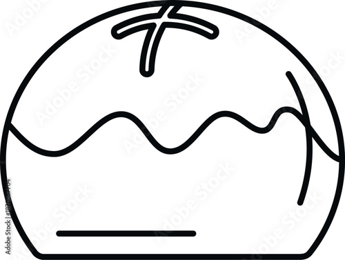 Panettone representing traditional italian sweet bread for winter holidays