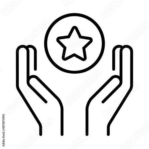 Reward vector icon. premium Illustration sign.  prize symbol. trophy logo.