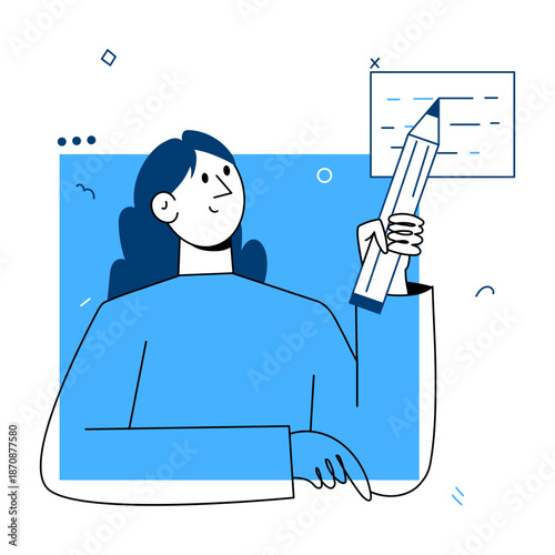 A hand drawn style illustration showing a software update